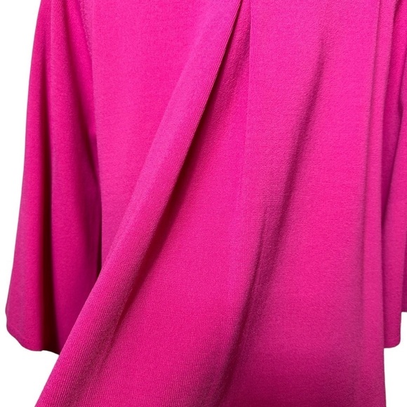 Cable & Gauge Sweater Shrug Cardigan Sweater 3/4 Flare Sleeve Pink Size Small - Picture 10 of 11